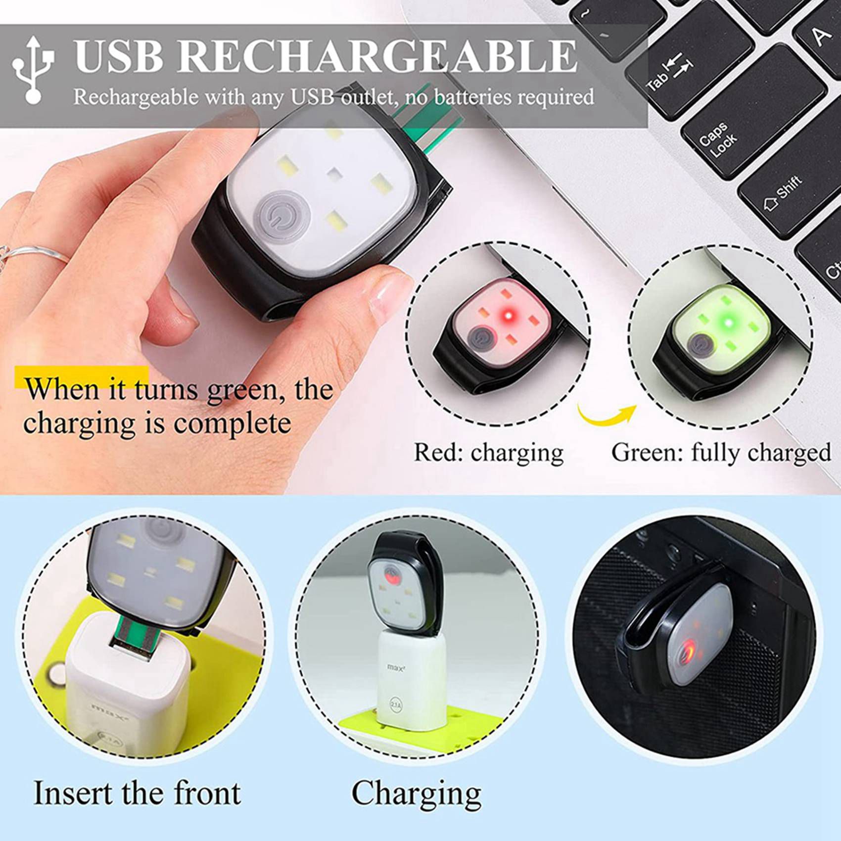 Running Gear Lights - ABUP-3X Clip notturna per esterni su