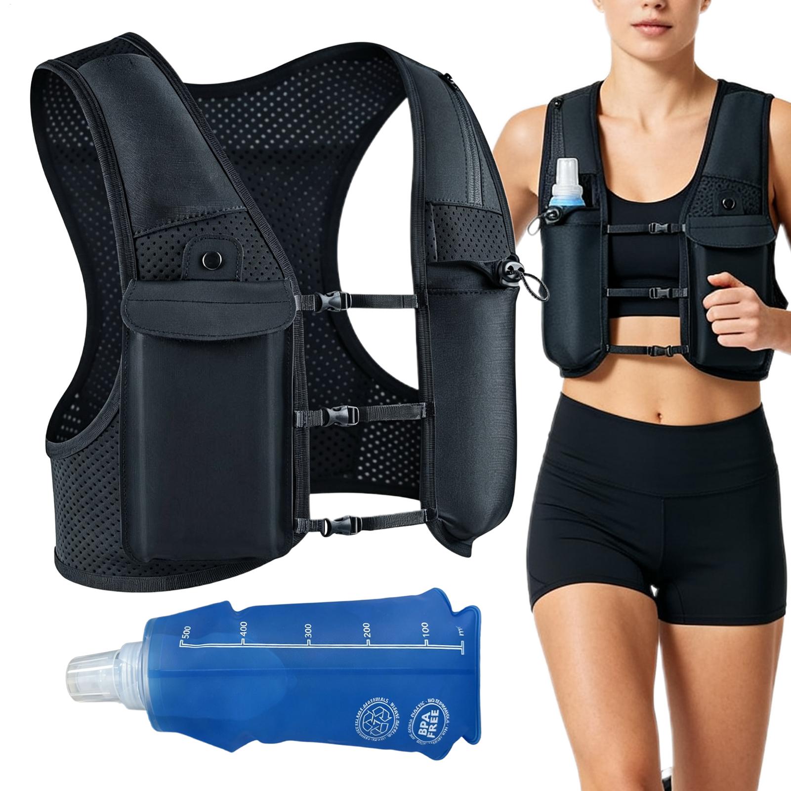 Running Gear Reflective - Gilet da Corsa Riflettente con Zaino