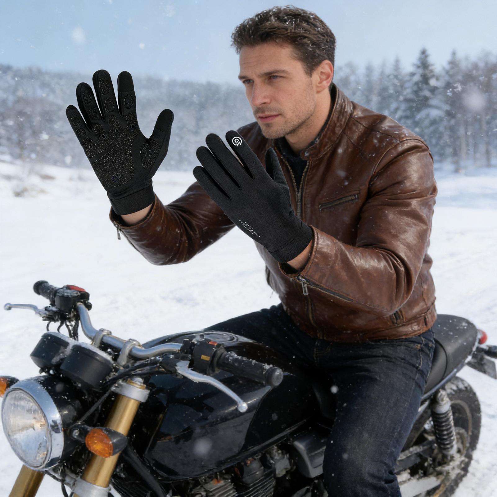 Running Gear Cold Weather - Guanti da ciclismo invernali con dita