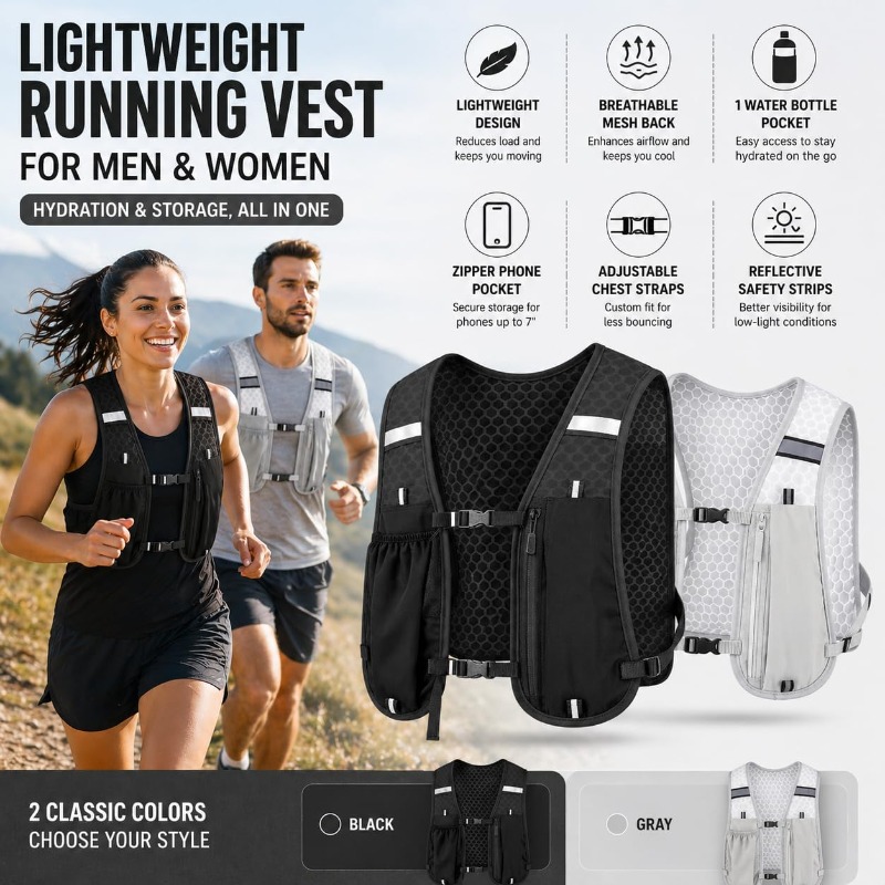 Gilet Riflettente Leggero per  - Running Gear Essential recensione e prezzo