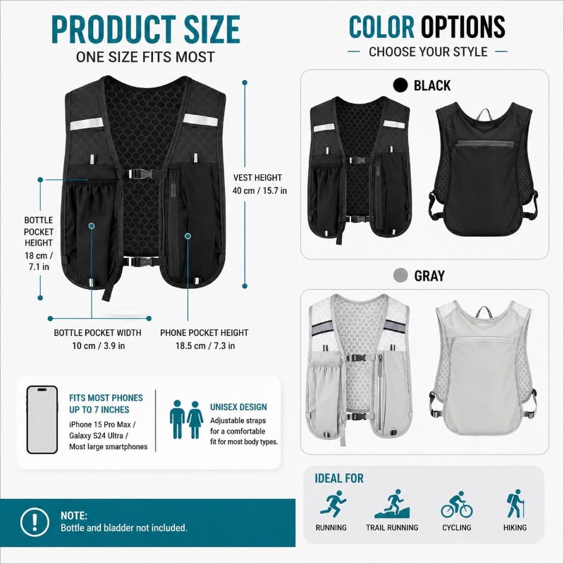 Gilet Riflettente Leggero per  - Running Gear Essential recensione e prezzo