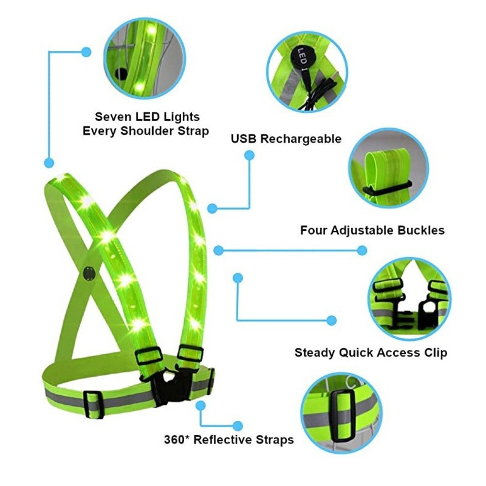 Nuovo Gilet di Sicurezza LED i - Running Gear Reflective recensione e prezzo