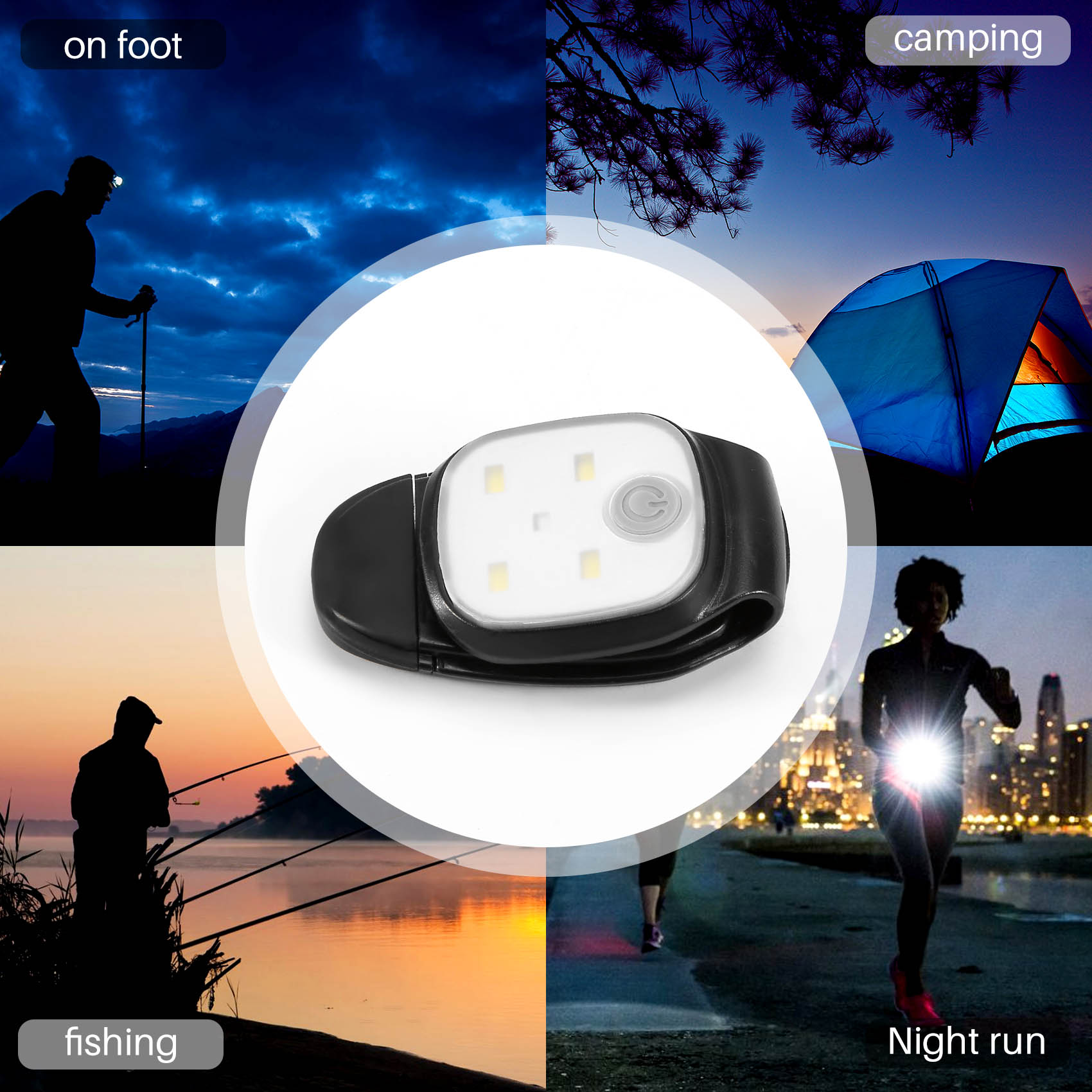 XSXS-Outdoor Clip notturna su  - Running Gear Lights recensione e prezzo